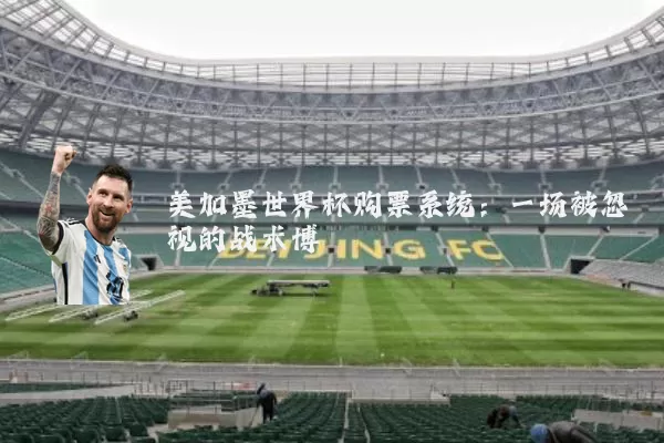美加墨世界杯购票系统:一场被忽视的战术博弈